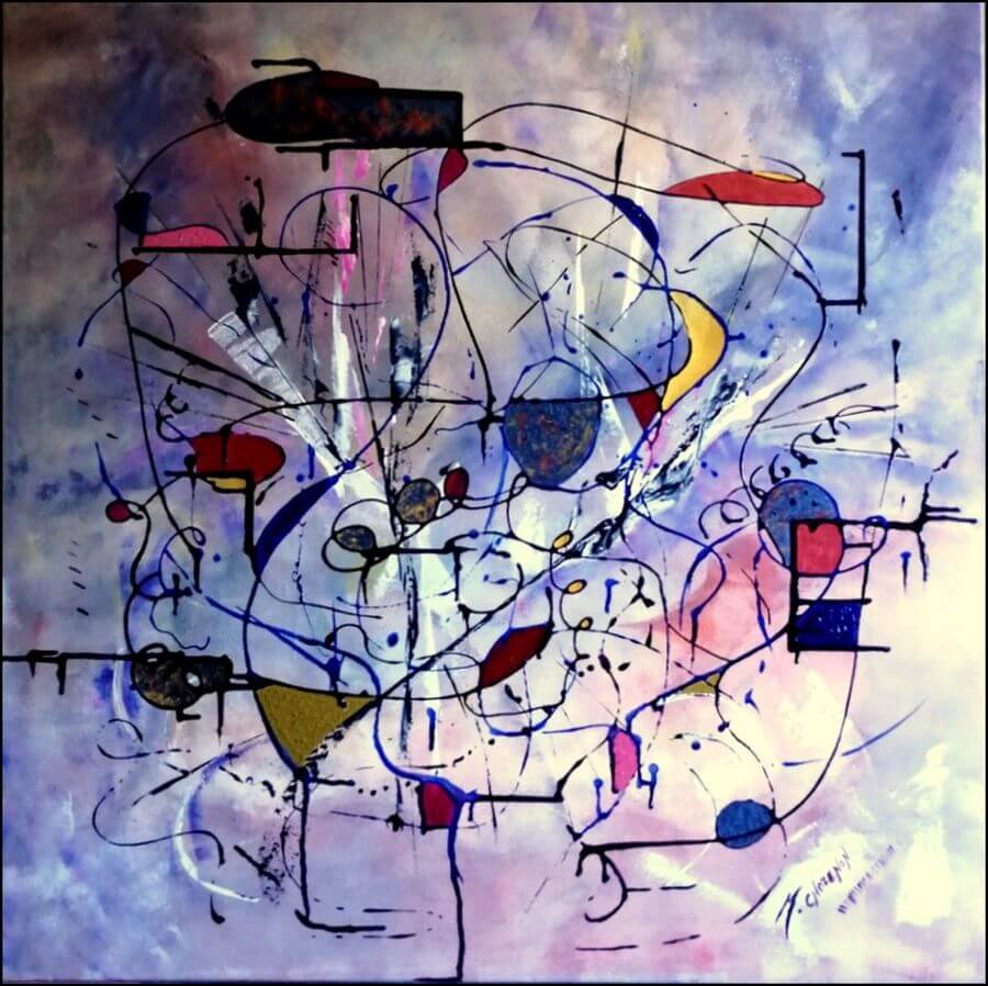 DYNAMIQUE Acryl 80x80cm