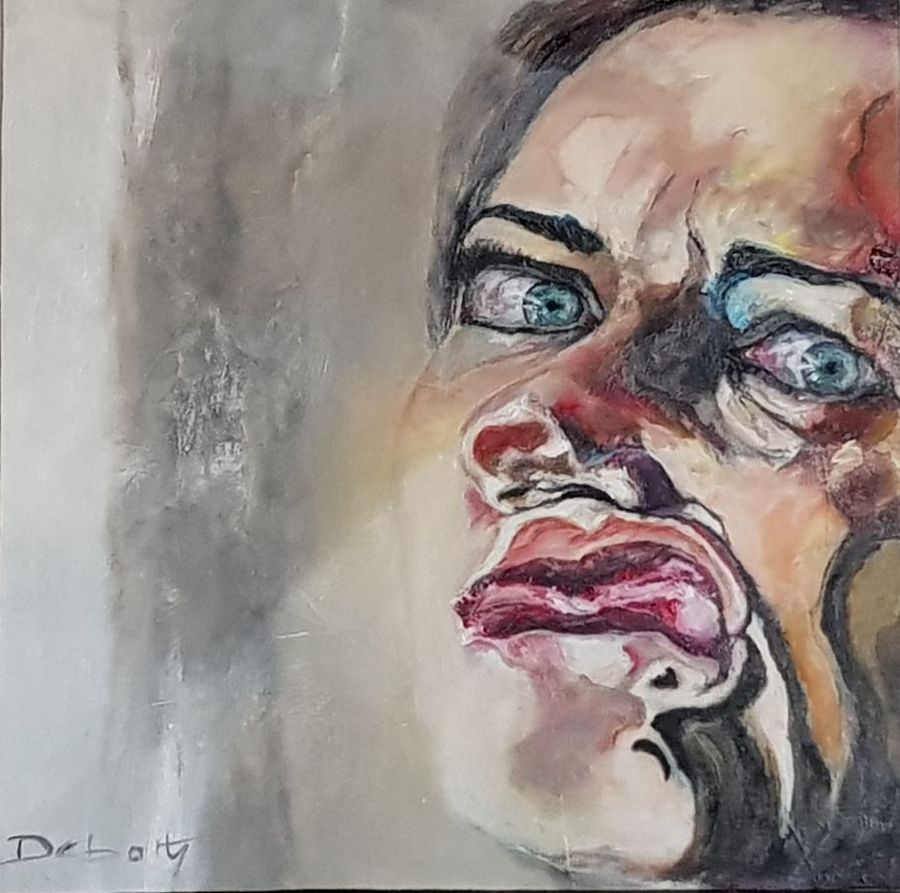 02 Portrait loise – huile sur toile 70×70 02 Portrait loise - huile sur toile 70x70