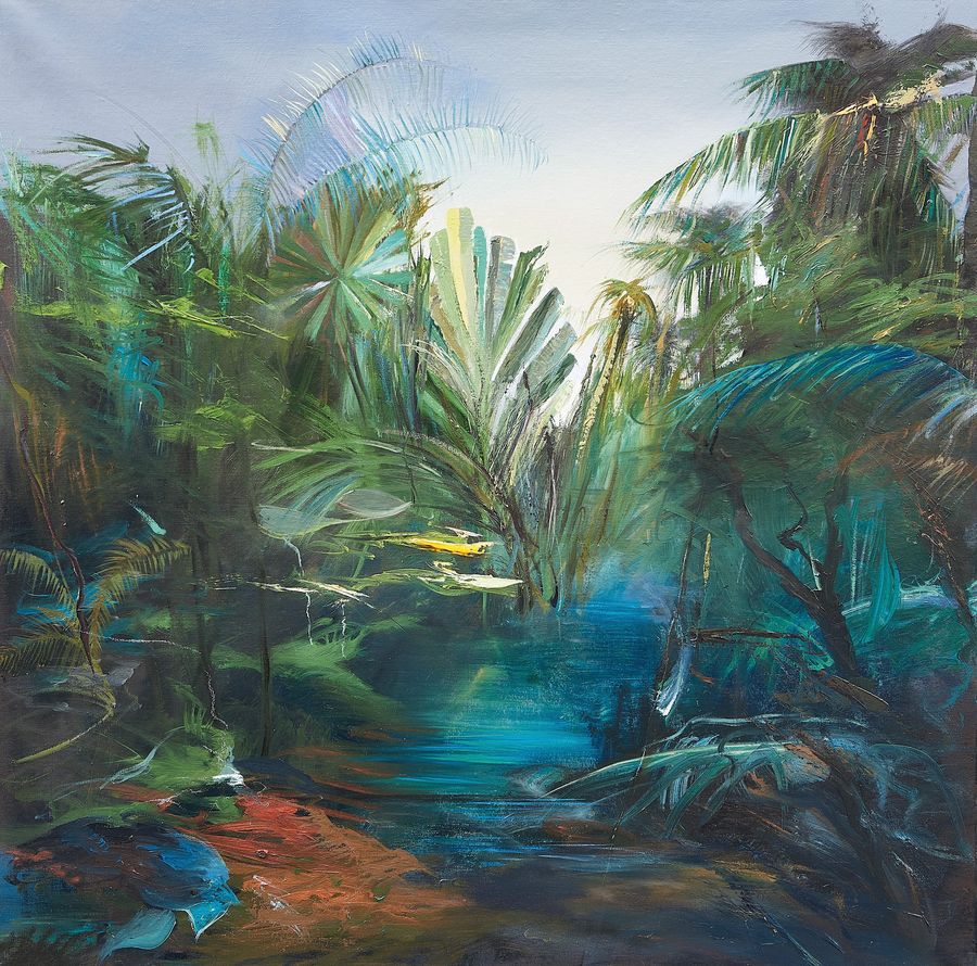 FORET TROPICALE 100x100 cm