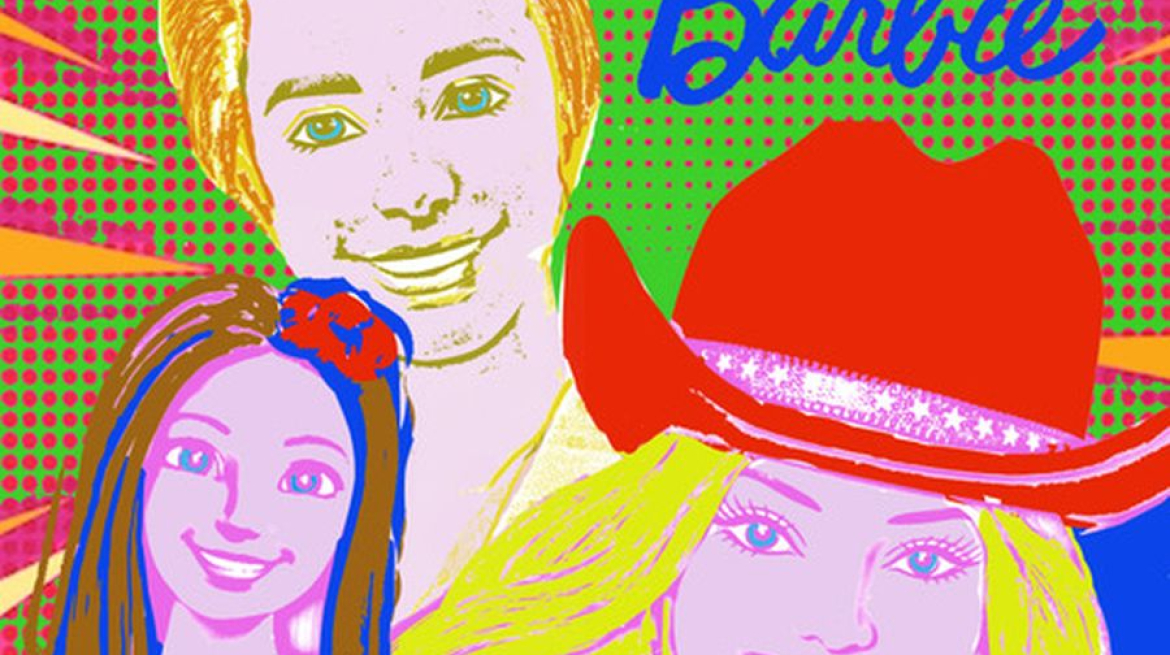 Pop Barbie peinture digitale 60X60 cm 3800€ - copie