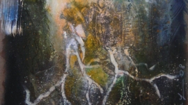 Lumière et Enracinement - Technique mixte sur toile 60x60 cm (2)