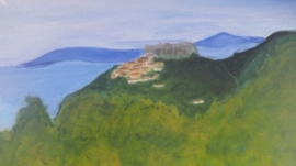 Eze village 40 x 50 cm