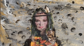 Virée dans le désert 60 X 50 cms