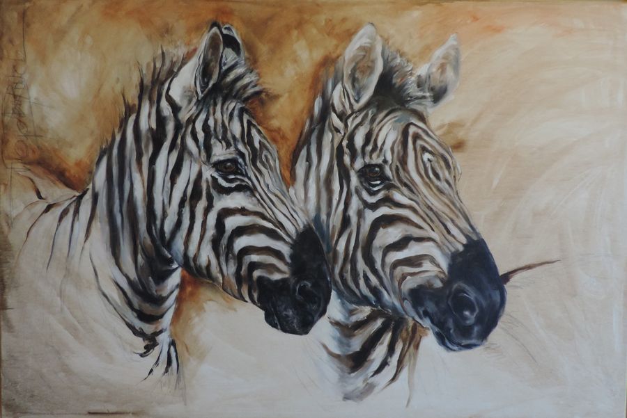 Aux aguets, 70 x 100 cm Aux aguets, 70 x 100 cm