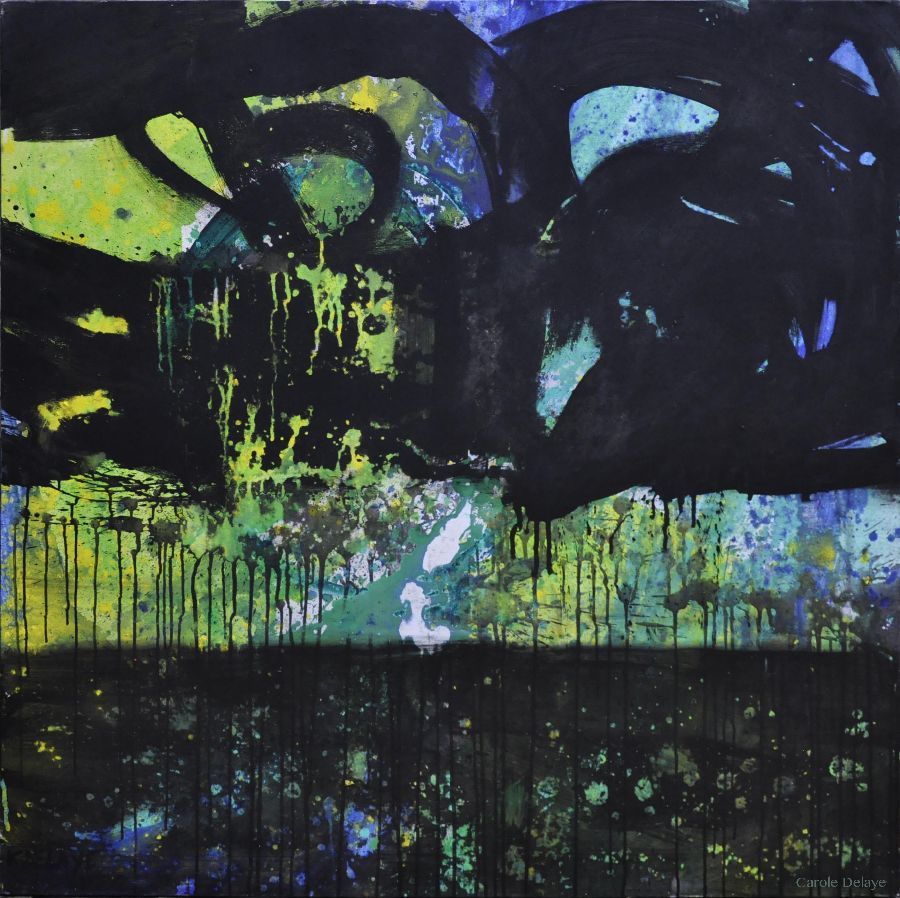 Paradis new, 130 cm x 130 cm , Carole Delaye Paradis new, 130 cm x 130 cm , Carole Delaye