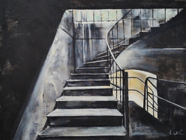 le SAS de l escalier dim 92x73