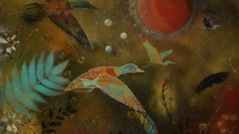 Reve d une rive 76 x 76 cm