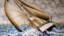 LECRIVAIN En Solitaire 116x89 cm