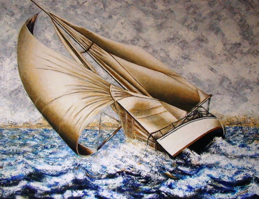 LECRIVAIN En Solitaire 116x89 cm