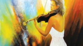 f-VIRTUOSE_Hommage à A-S MUTTER-acrylique sur toile - 100x100cm copie