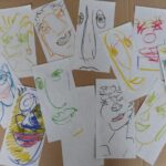 Dessins-Pastel-a-leau-sur-papier-12-dessins-x-22-cm-x11-cm