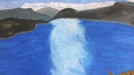 Aquarelle-A3-Le-lac-de-Serre-Poncon-2019