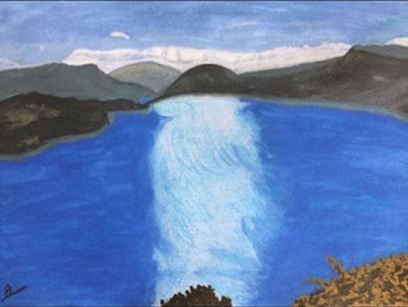 Aquarelle-A3-Le-lac-de-Serre-Poncon-2019