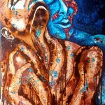 2024-Amours-deliquescentes-100X50-cafe-acrylique-1300