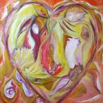 1-coeur-dautomne-peinture-70X70-acrylique-et-pastel