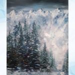 balade-en-foret-Chamonix-Cat-Kartal-80x100-1
