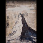 le-cervin-encre-sur-collage-Cat-Kartal-50x70-1
