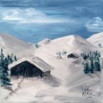 paysage-dhiver-Cat-Kartal-30x30cm